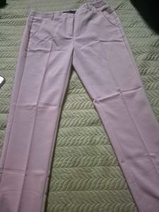 Vero Moda Pastel Pink Formal Straight Fit Trousers