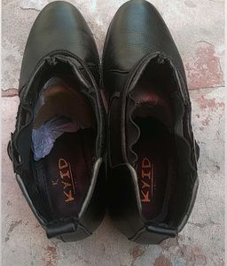 Classic Black Ankle cow boy boots for men 1.5 kg