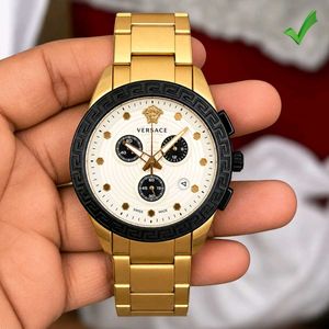 Versace Gold Chronograph Watch