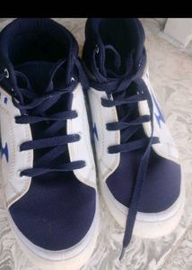 Stylish Navy and White Sneakers