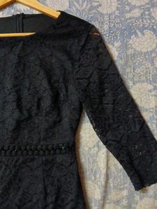 Elegant Black Lace Dress