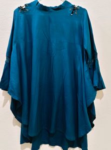 Bottle Green Cape Top