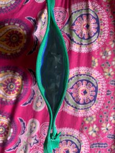 upcycle green Lays Pouch