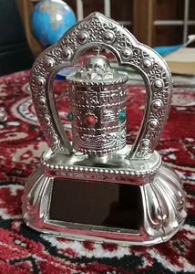 Tibetan Prayer Wheel Showpiece