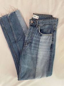 Stylish Two-Tone Denim Jeans