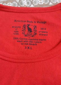 Dark Red Gymwear/casual T-Shirt