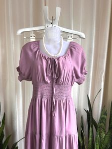 Imported  Tiered Midi Dress