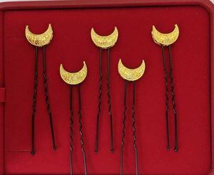 Moon Hair Pins Set of 5 pcs