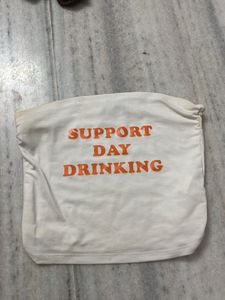 White "Support Day Drinking" Tube Top