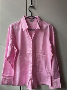 Chic Pink Button-Up Shirt
