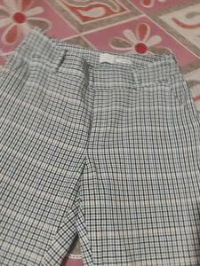office Checkered Pants for Women