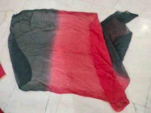 Elegant Red &amp; Black Kurta Set
