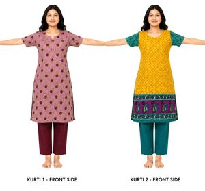 🙋Donate Girl kurti combo buy one get free Comfort