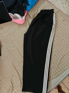 Black Striped Athleisure Pants