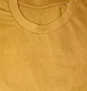 💥New Men's Premium Solid Cotton Orange T-shirt(M)