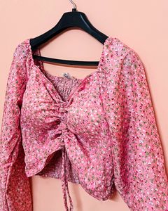 Half Price Alert ‼️ Floral Pink Top