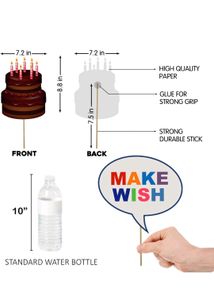 Happy Birthday Props 17pcs