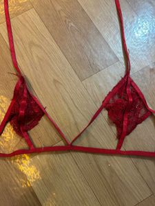 Red Lace Bralette