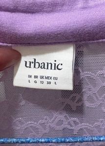 Light Purple Textured Button-Up Shirt