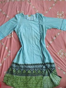 Blue Printed Kurta Aurelia XXL