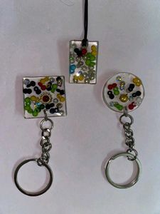 Handmade Resin Keychain Set