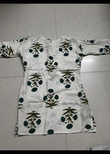 Floral Print Cotton Kurta
