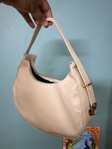 Stylish Cream Hobo Bag