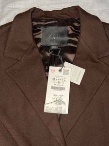 ZARA Women's Brown Blazer and skirt Set