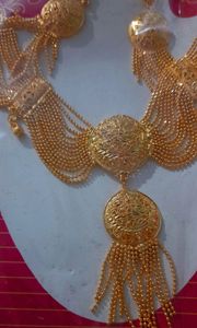 gold plated party wear ✨️heavy  necklace
