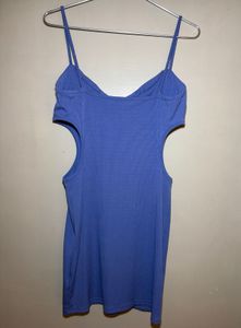 🔴CLEARANCE SALE 🔴 Blue Cut-Out Mini Dress