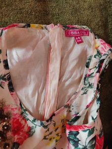 Girls'  Biba Pink &amp; Floral Party Dress