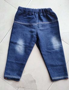 Denim Half Sleeve Jacket And 2 jeans