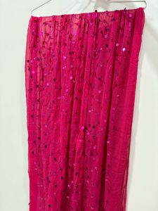 Gorgeous Pink Sequined Dupatta