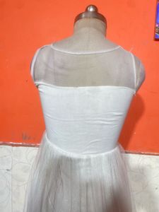Elegant White Tulle Gown