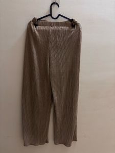 Gold Festive Straight Pants