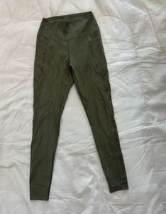 UNIQLO High Waisted Olive Green Leggings