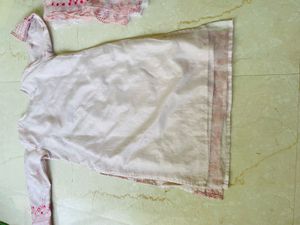 Embroidered Pink Kurta Set