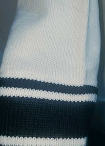 Winter Top Knit  Striped Rib