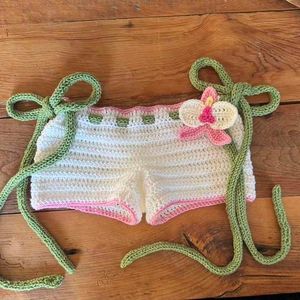 Crochet Shorts with Star Detail