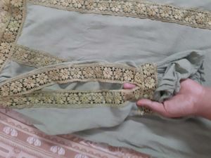 Embroidered Light Green top