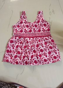 Chicco Toothpaste (2-pack)and Red Cotton Frock ❣️