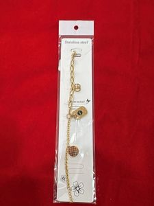 Gold Chain Bracelet with Charms