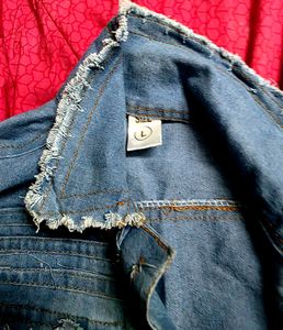 Stylish Distressed Denim Jacket