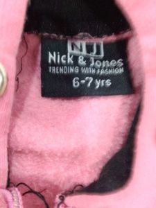 Pink Nick &amp; Jones Zip-Up Hoodie