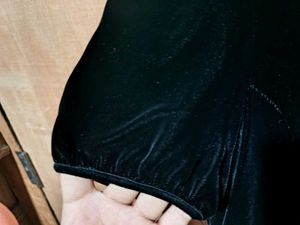 Elegant Black Velvet Dress