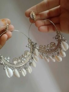 Bohemian Shell Hoop Earrings