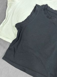 Black &amp; White Tank Tops