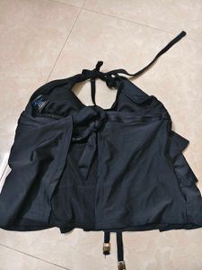Ruffled Halter Bikini Top
