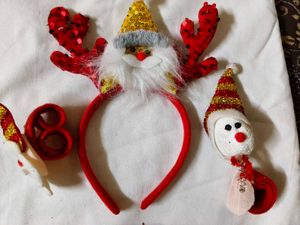 Festive Santa & Reindeer Headband