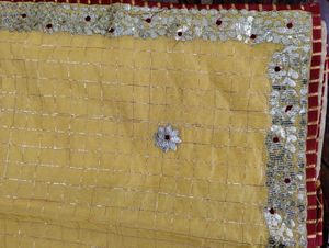 Haldi Special Saree With Gotta Patti Work